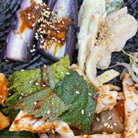 Wasn’t sure if this on the right is with milk so didn’t eat. Fully vegetarian restaurant; no fish sauce in any dishes   at Nokyaewon - 녹야원 in Boseong