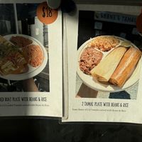 Combo plates  at Shane's Tamales in Garden Grove