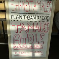 Sign  at Shane's Tamales in Garden Grove
