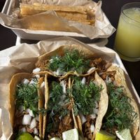 Tacos and tamales don’t forget to grab an Agua Fresca.   at Shane's Tamales in Garden Grove