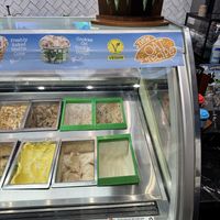 Green -> vegan options  at Ben & Jerry's in Fremantle