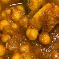 Aloo Channa - Potatoes and chickpeas stew with spices. at Bombay Grill in Louisville