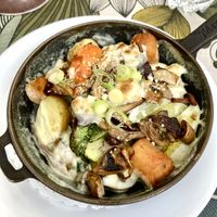Roast vegetable skillet  at Restaurant Au Relais in Riquewihr