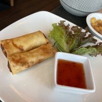 Spring rolls (from steak house)  at Uni Sushi Bar in Larnaca