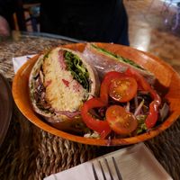 Chick Pea burger at All The Way Live in Philadelphia