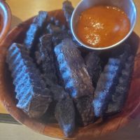 Air fries purple fries at All The Way Live in Philadelphia