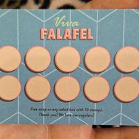 They even have these loyalty cards 🙌🏻✔️ at Viva Falafel - Food Stall in London