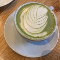 Pistachio matcha at The Walkers Espresso in New York City