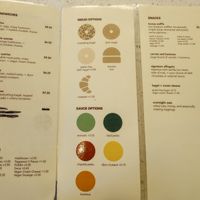 Menu with multiple vegan options at Infusion Coffee & Tea Crafters  in Phoenix