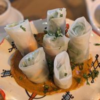 Summer rolls (or as they called them spring rolls) at Kosmopoliet in Bruges