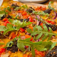 Flammkuchen is wonderful at Kosmopoliet in Bruges