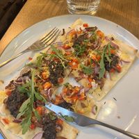 Flammkuchen   at Kosmopoliet in Bruges
