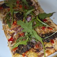 Flamenkuche at Kosmopoliet in Bruges