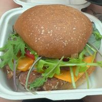 Vegan Brekkie sandwich!! Tempeh n house made jalapeño mayo 🤌🤌  at Brooklyn Street Local in Detroit