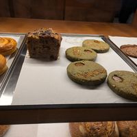 Matcha cookies and banana bread at Nomad Frutas Selectas in Barcelona