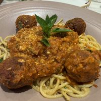 The winning dish- Spaghetti Meet Balls  at Earth Cafe @ Churchgate in Mumbai