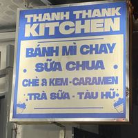 Sign out front. Can’t find address on google maps so look for sign   at Thanh Thanh Kitchen in Hanoi