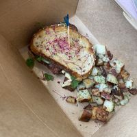 Tempeh and spinach Sammy  at Glory Doughnuts & Diner in Frederick