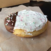 peppermint doughnut at Glory Doughnuts & Diner in Frederick