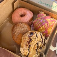 Amazing doughnut haul. Couldn’t decide which was my favorite.  at Glory Doughnuts & Diner in Frederick
