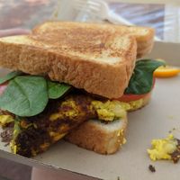 Tofu Fried Egg Sandwich at Glory Doughnuts & Diner in Frederick