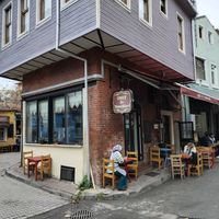 The place isn't big with some tables inside and surrounding the building outside. at Umut Ev Yemekleri in Istanbul