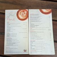 The menu at Moruya Health Cafe in Moruya