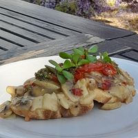 Mushrooms on toast at Aunty Sophie in Stellenbosch