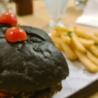 Charcoal bun at Cafe Basilico - Colaba in Mumbai