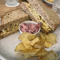 Coronation chickpeas sandwiche  at Cafe Neuk  in Stonehaven