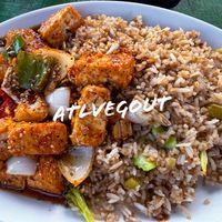 General tso tofu  at Dragón de Juayua in Juayua