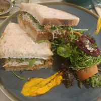 Vegan chorizo sandwich at The Lighthouse Cafe in Galway