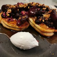 Vegan Coconut Pancakes at The Lighthouse Cafe in Galway