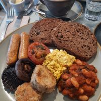 Full vegan fry (served with vegan butter) at The Lighthouse Cafe in Galway