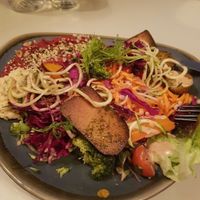 Fresh salad with Tofo so tasty and filling at The Lighthouse Cafe in Galway