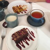 delicious vegan brownie! at The Lighthouse Cafe in Galway