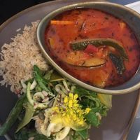 White bean stew with brown rice  at The Lighthouse Cafe in Galway