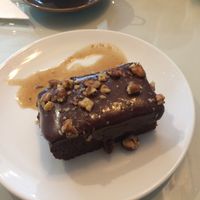 Vegan brownie at The Lighthouse Cafe in Galway