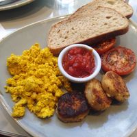 Weekday vegan fry at The Lighthouse Cafe in Galway