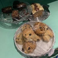 Selection of vegan cakes at The Lighthouse Cafe in Galway