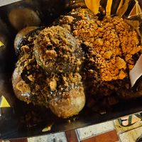 Bitter chocolate and biscoff cookie crumbs at LoukouMania in Thessaloniki