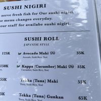 Vege/Vegan Sushi Rolls  at Sai Restaurant  in Benoa