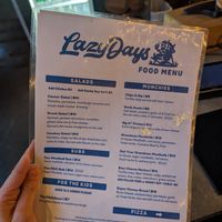 Vegan options throughout at Lazy Days Brewing Co in Portland