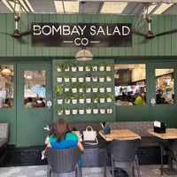 Outside seating at Bombay Salad Co. in Mumbai