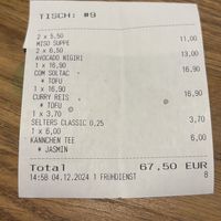 Rechnung   at Kyoto  in Frankfurt