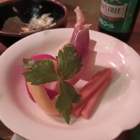 Pickles. at Vegan Izakaya Nowhere in Tokyo