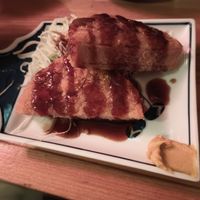 Atsugiri hamu katsu. at Vegan Izakaya Nowhere in Tokyo