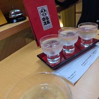 Sake board at Vegan Izakaya Nowhere in Tokyo