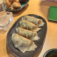 Gyozas  at Vegan Izakaya Nowhere in Tokyo