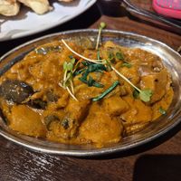 Eggplant n potatoes curry at Mohan Dish in Sapporo